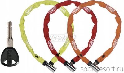 Велозамок ABUS 1500/110 Web цепь с ключом (рандомный цвет) 576591