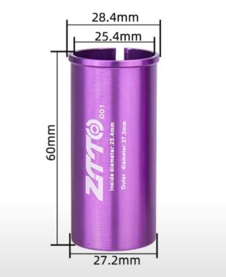 Подседельный переходник ZTTO 25.4-27.2 мм