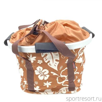 Корзина на руль REX Transformer Bag (съемная) коричневая 0699